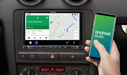 Online Navigation with Android Auto - X803D-A3